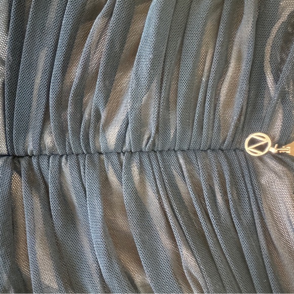 Holiday Black Nude Mesh Strapless Eden Gown - XS hemmed for petite! - Picture 6 of 6